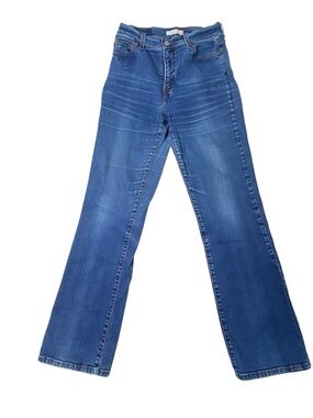 Levis 512 Perfectly Slimming Bootcut Jeans Womens 6M Blue Mid Rise Stretch Denim